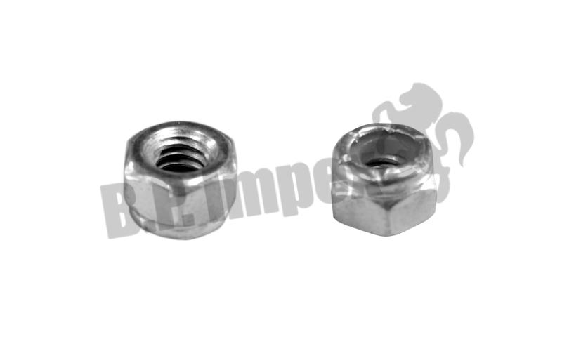 DIN 985 locking nut  Grade: 10 (if not, then Grade: 8)  Clear Zinc