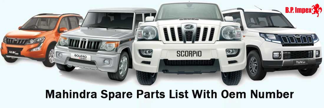 Mahindra Spare Parts List With Oem Number