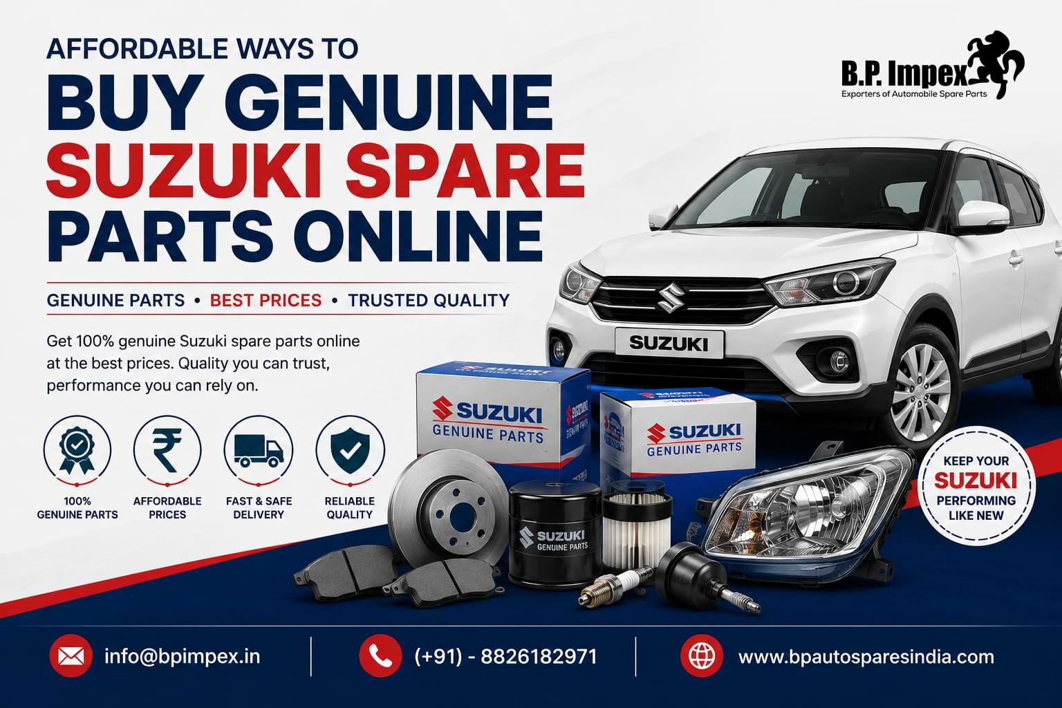 Affordable Ways to Buy Genuine Suzuki Spare Parts Online