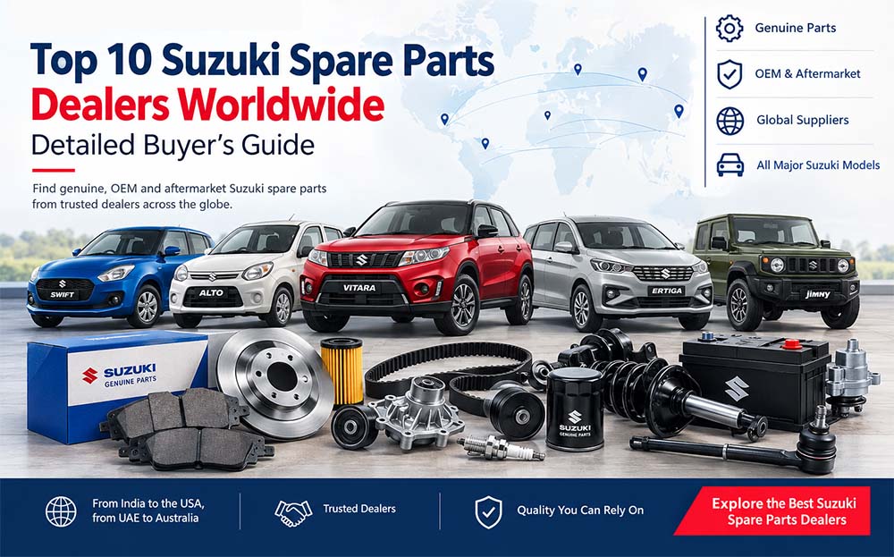 Top 10 Suzuki Spare Parts Dealers Worldwide: Detailed Buyer’s Guide