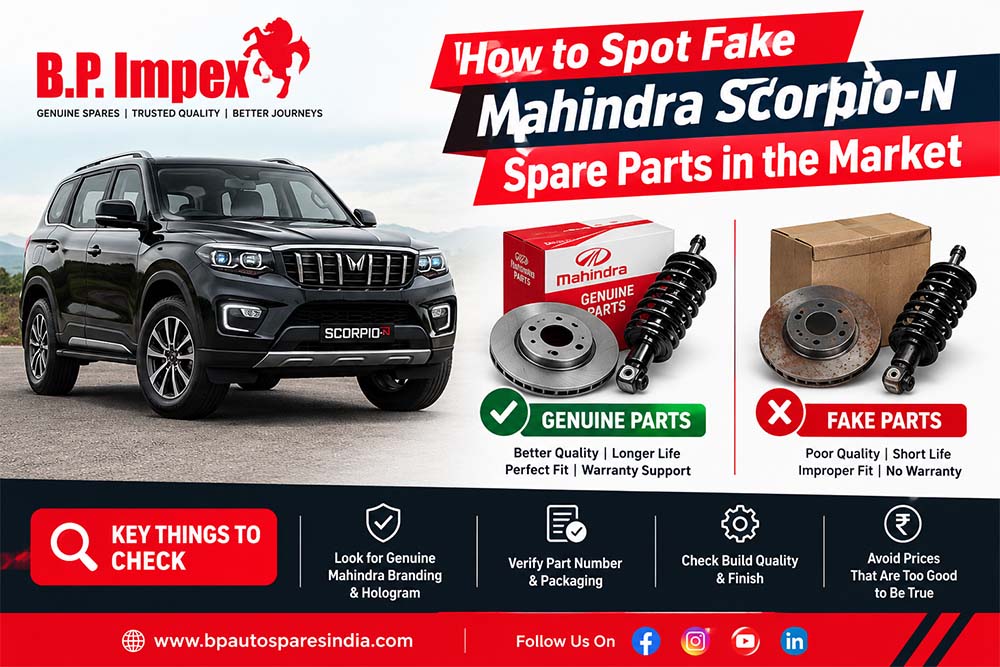 How to Spot Fake Mahindra Scorpio-N Spare Parts in the Market