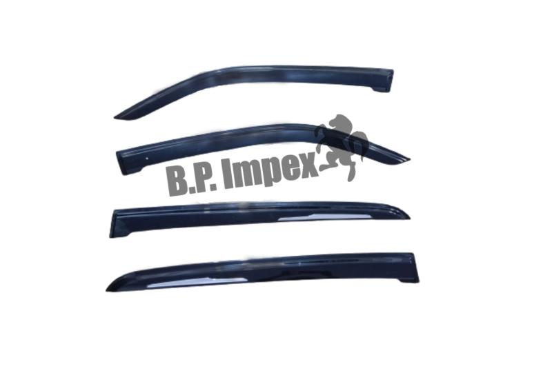 Door Visor With Chrome Insert