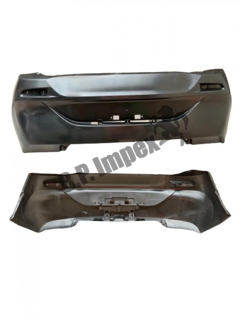 BUMPER REAR (BLACK) WITHOUT SENSOR HOLE