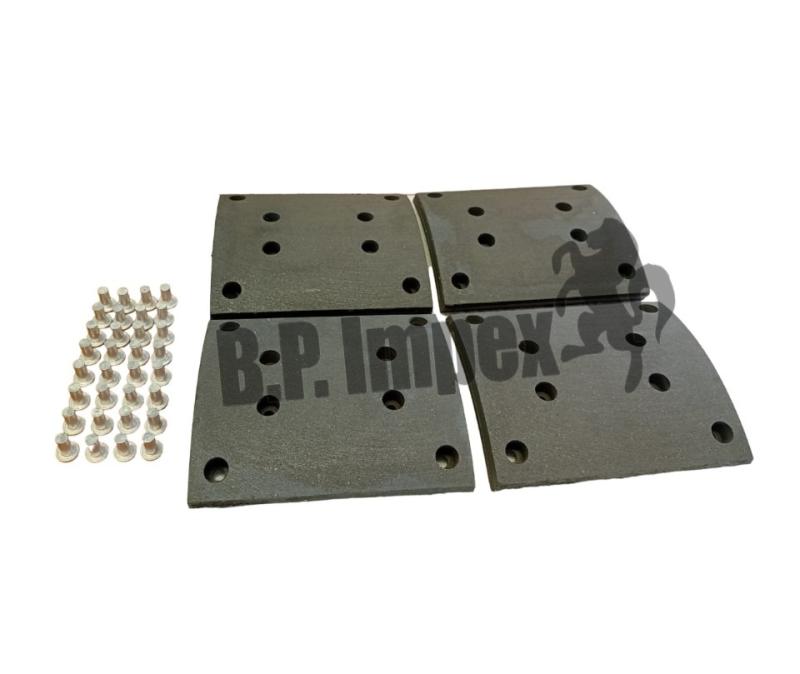 BRAKE LINING-STD-4PCS W/RIVET-394X200-AF